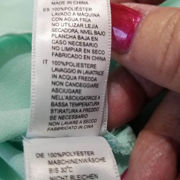 Forever 21 Career Casual Women's Teal Pullover Long Sleeve Size-See Measurements - Picture 7 of 8